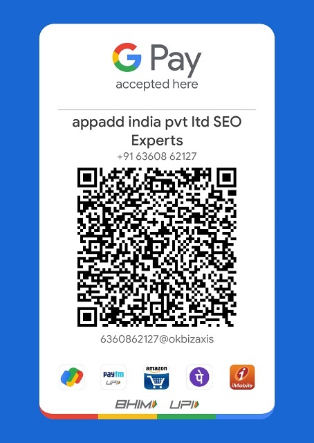 Appadd India UPI payment QR code