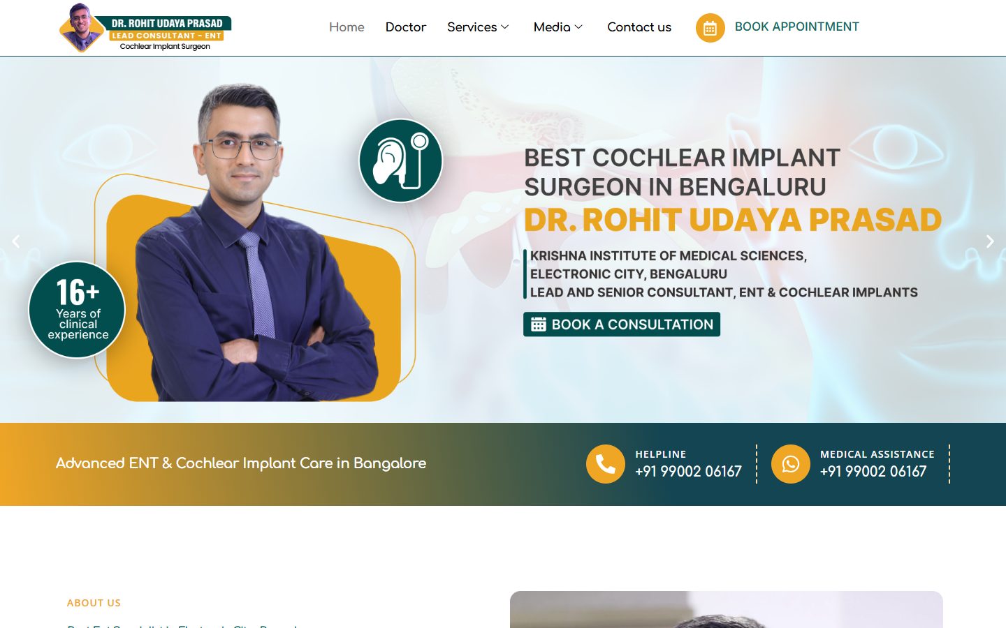 Dr. Rohit ENT Clinic website