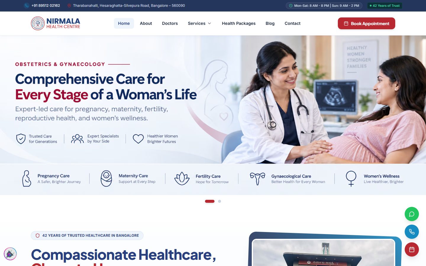 Nirmala Health Centre website
