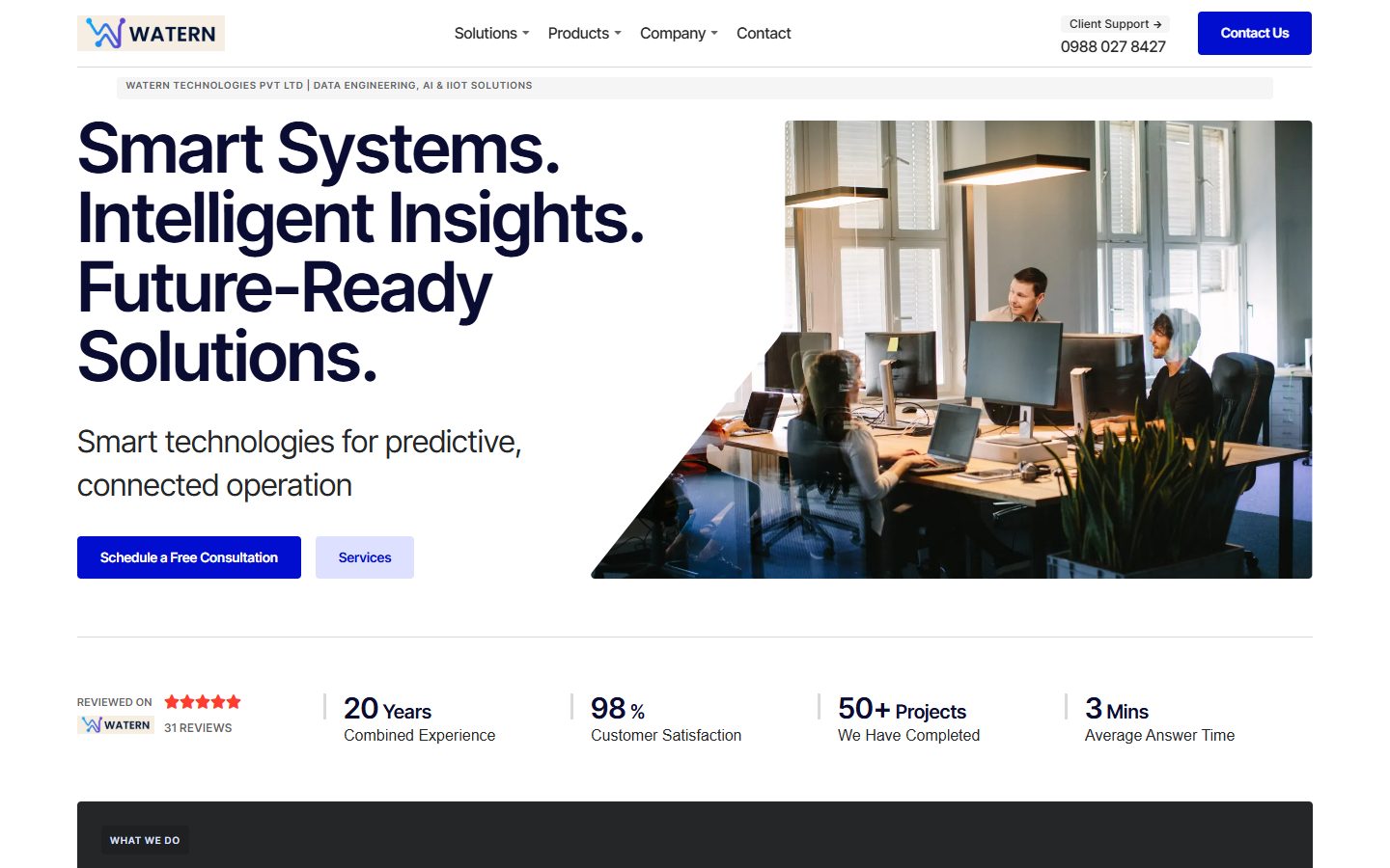 Watern Technologies website